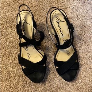 American Ragcie Black High Heels